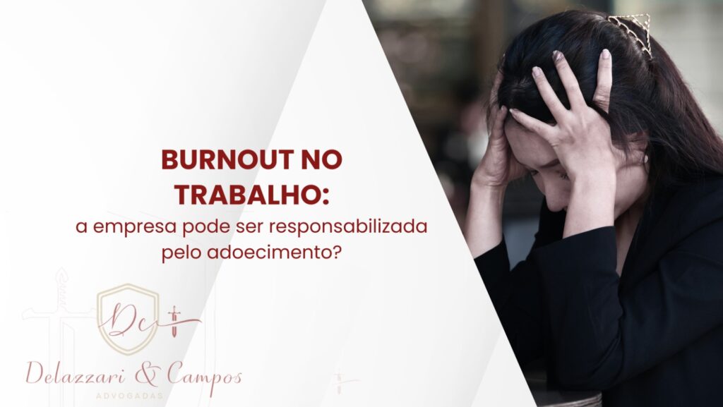 Trabalhador emocionalmente esgotado devido ao Burnout no ambiente de trabalho, conhecendo seus direitos trabalhistas e previdenciários.