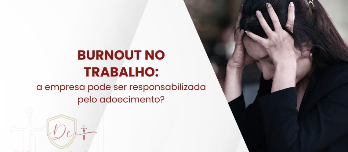 Trabalhador emocionalmente esgotado devido ao Burnout no ambiente de trabalho, conhecendo seus direitos trabalhistas e previdenciários.
